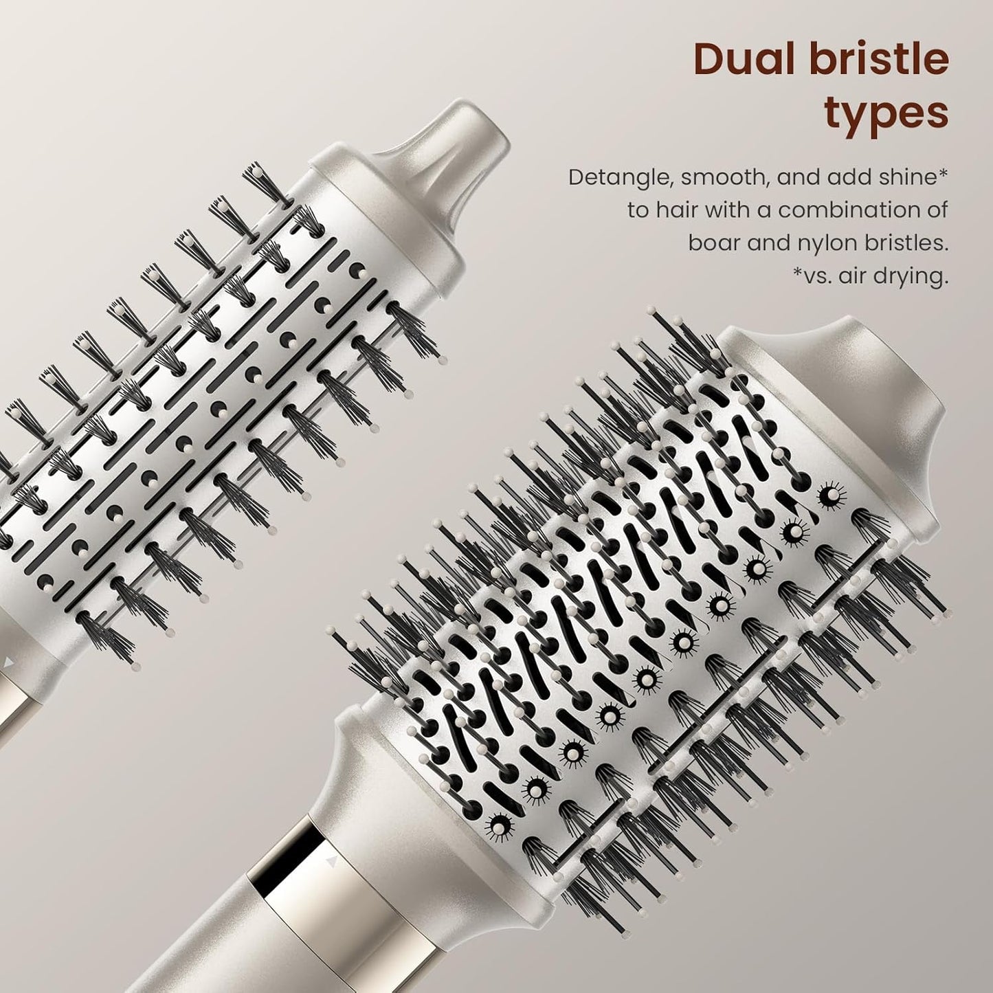 MESCOMB 5 in 1 Airstyler & Hairstyler Set - Ion Hair Dryer, Auto-Wrap Curling Iron & Volume Brush - Quick Drying, Styling for Curls, Volume & Straightening without Heat Damage | Lightweight & Ideal